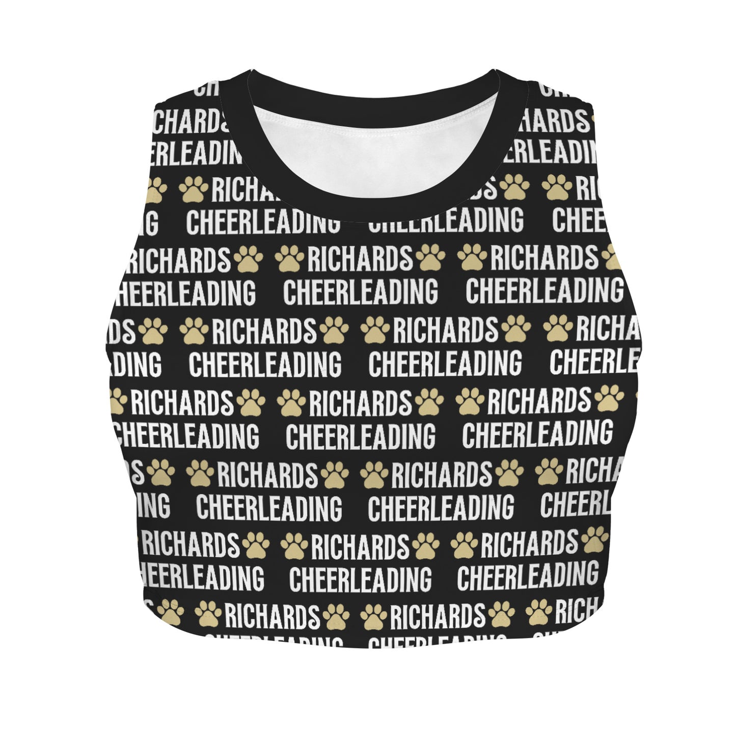 Sleeveless Crop Sports Tank Top