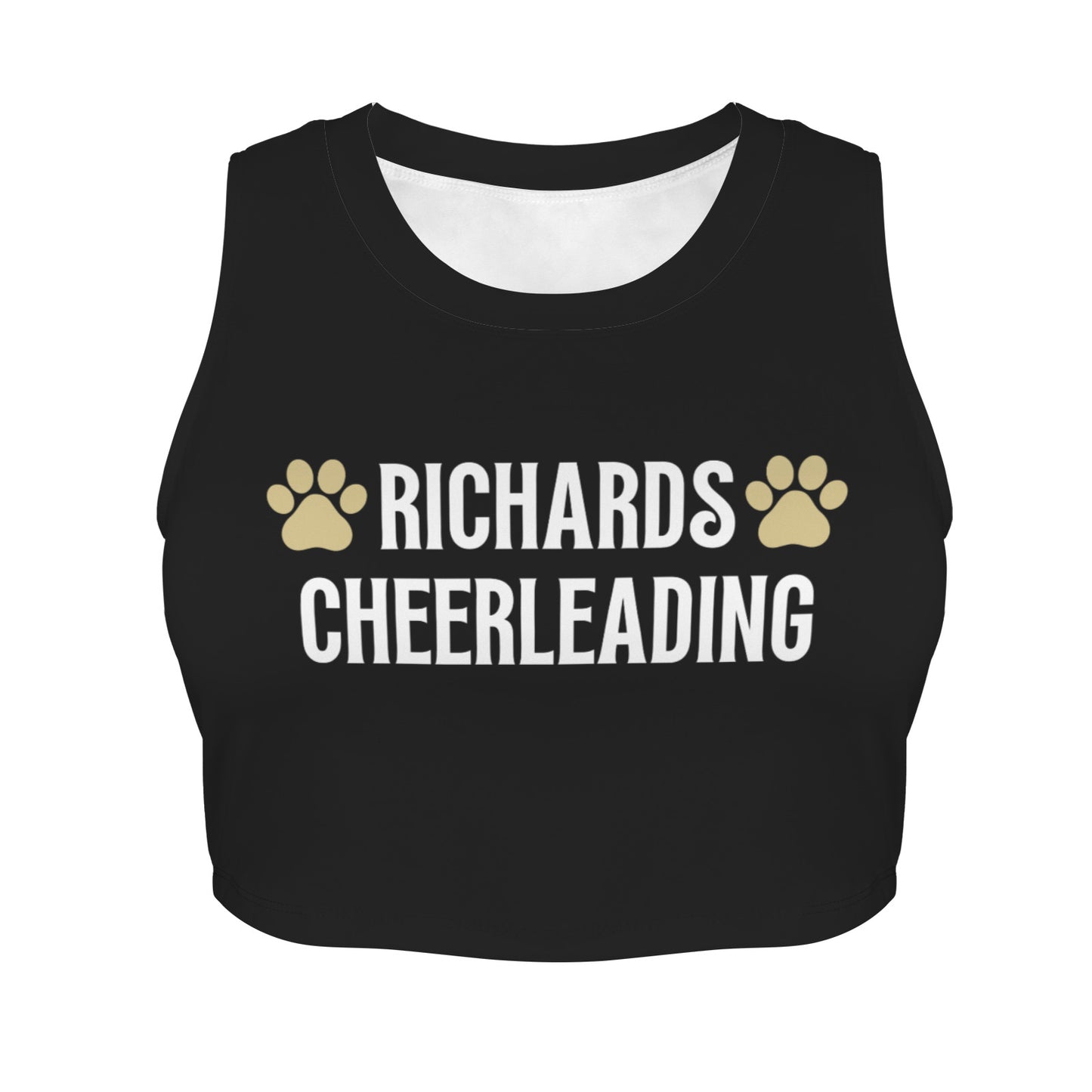 Sleeveless Crop Sports Tank Top