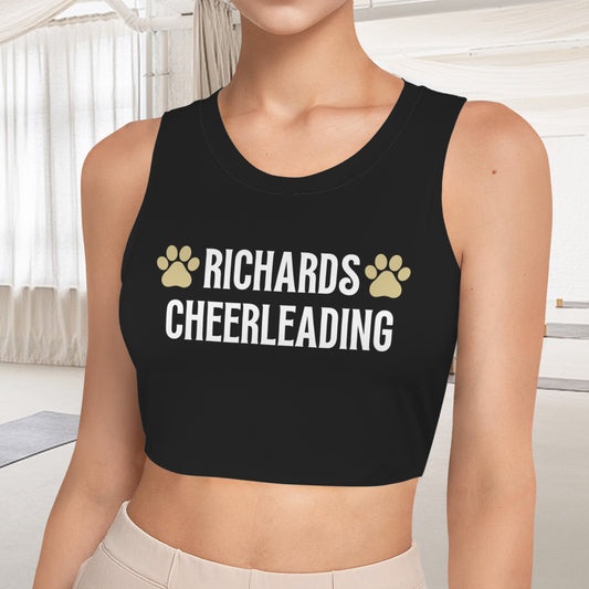 Sleeveless Crop Sports Tank Top